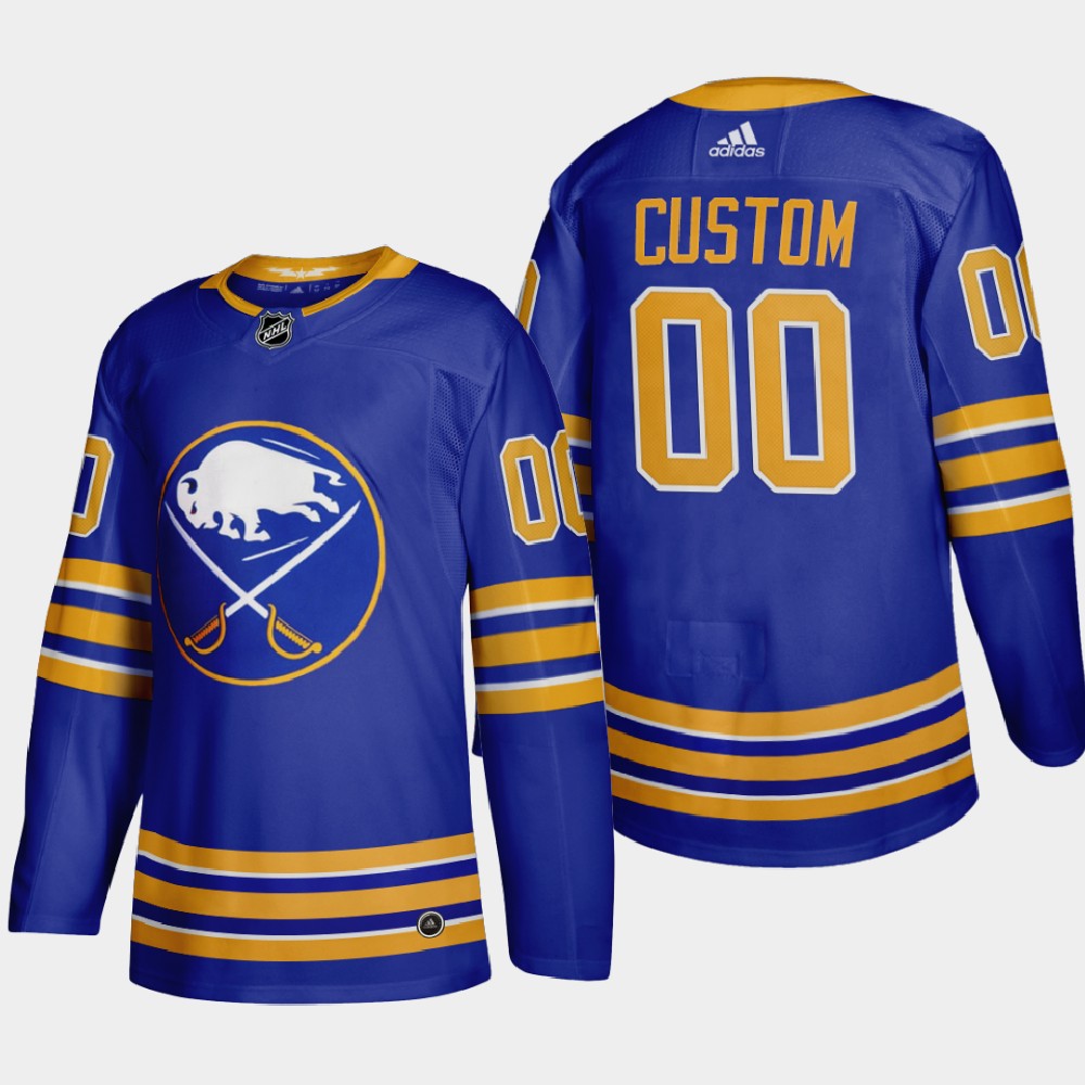 Cheap Buffalo Sabres Custom Men Adidas 2020-21 Home Authentic Player Stitched NHL Jersey Royal Blue